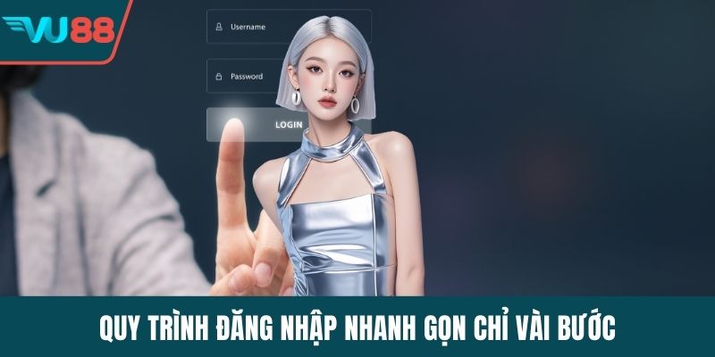 Quy trình đăng nhập nhanh gọn chỉ vài bước
